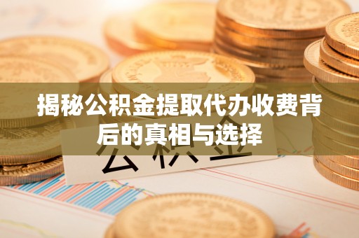湖滨揭秘公积金提取代办收费背后的真相与选择