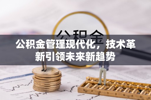 湖滨公积金管理现代化，技术革新引领未来新趋势