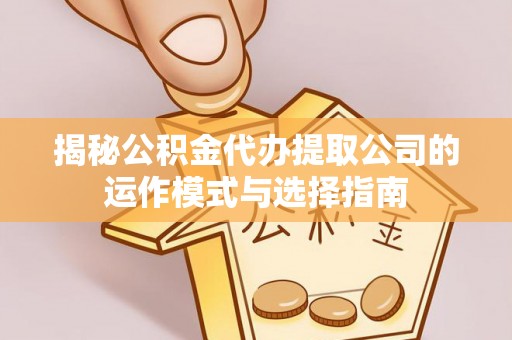 湖滨揭秘公积金代办提取公司的运作模式与选择指南