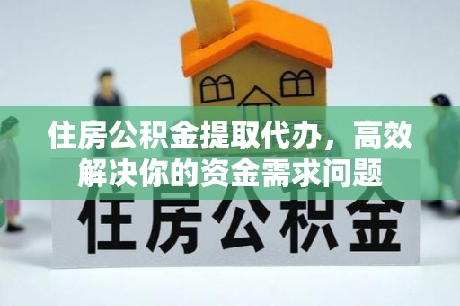湖滨住房公积金提取代办，高效解决你的资金需求问题
