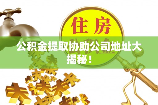 湖滨公积金提取协助公司地址大揭秘！
