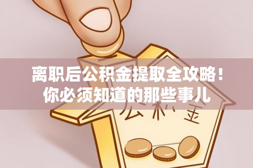 湖滨离职后公积金提取全攻略！你必须知道的那些事儿