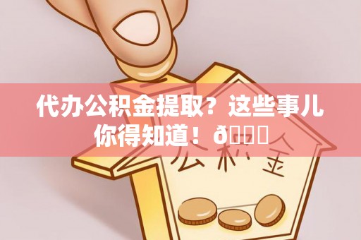 湖滨代办公积金提取？这些事儿你得知道！😎