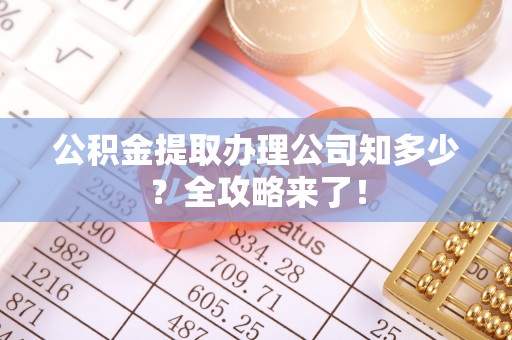 湖滨公积金提取办理公司知多少？全攻略来了！