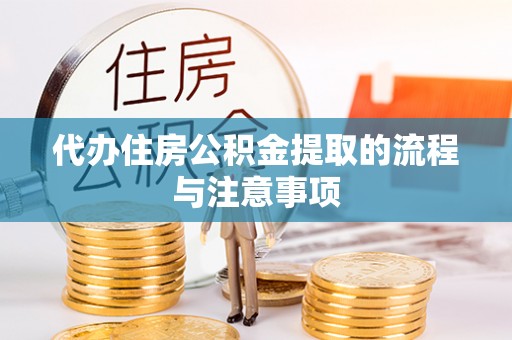 湖滨代办住房公积金提取的流程与注意事项